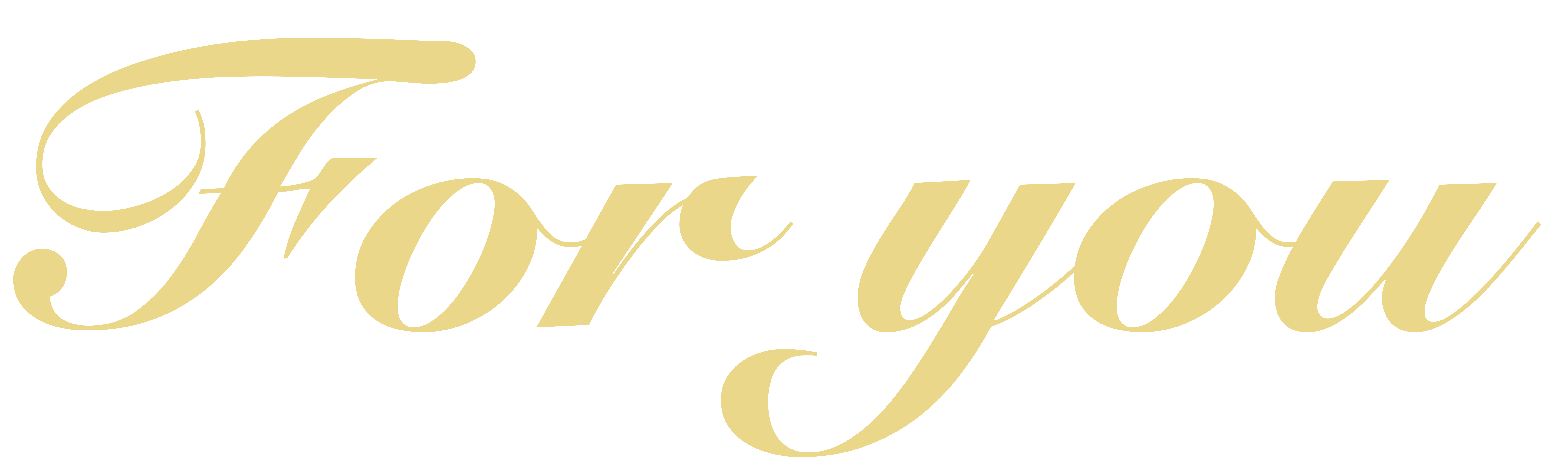 for you